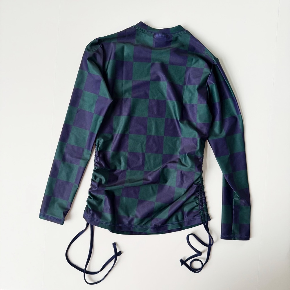 Free People x Salt Gypsy Ruched Printed UV Protection Surf Rashguard | NWT - Picture 7 of 9